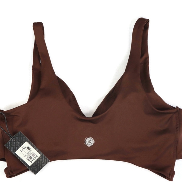 2/$15 Sommer Ray Brown Crossover Sports Bra - Picture 4 of 4